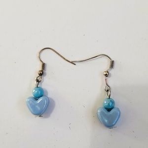 🦋 Heart Bead Earrings